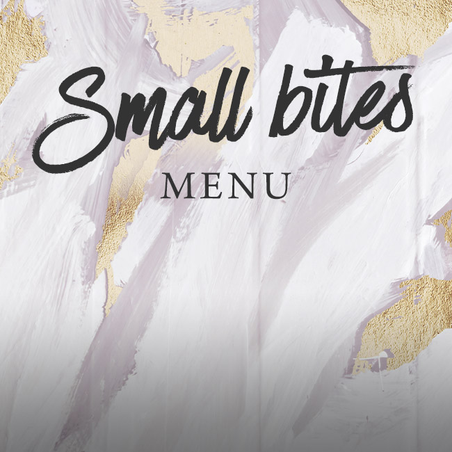 Small Bites menu at The Fox 